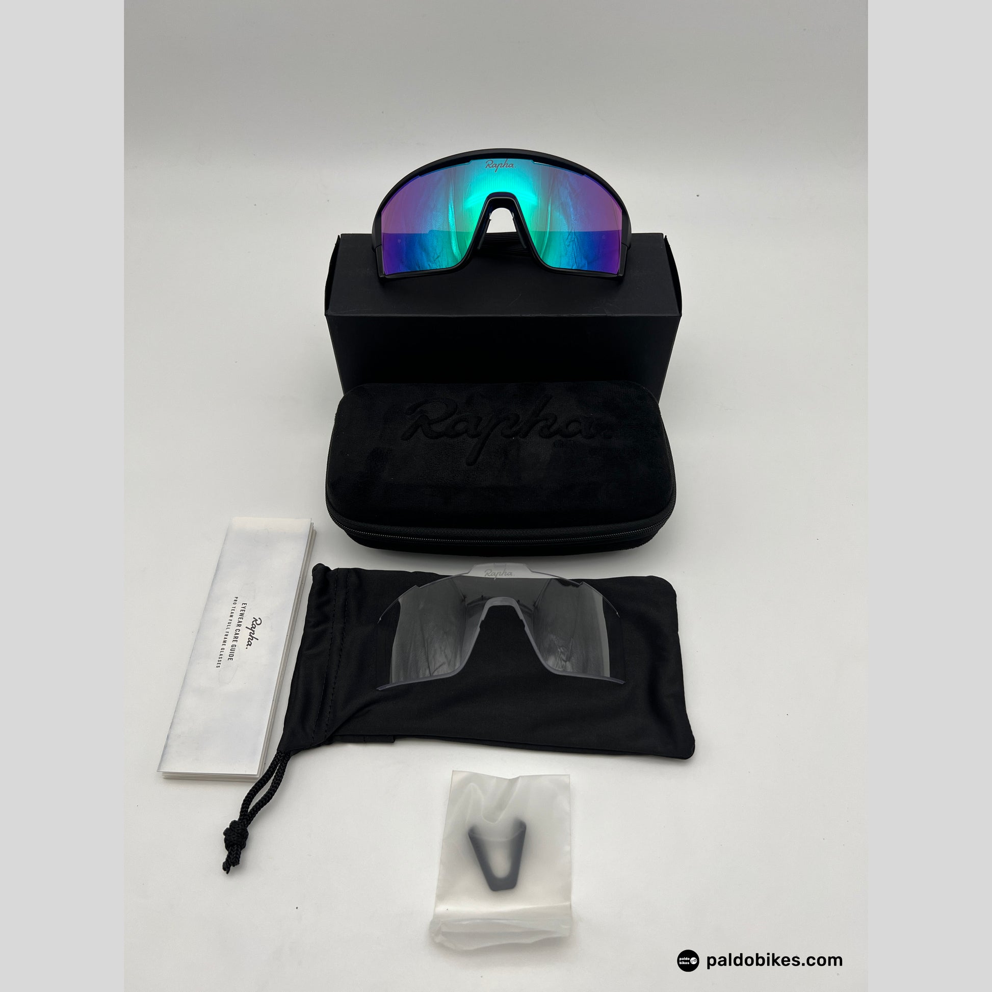 Rapha Pro Team Full Frame Glasses - Dark Navy / Purple Green Lens - Authentic Road Cycling Gear Paldo Bikes Cavite