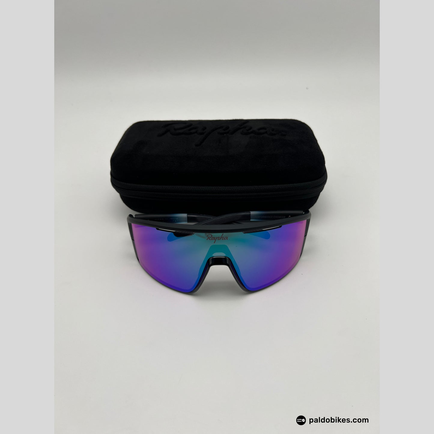 Rapha Pro Team Full Frame Glasses - Dark Navy / Purple Green Lens - Paldo Bikes Cavite