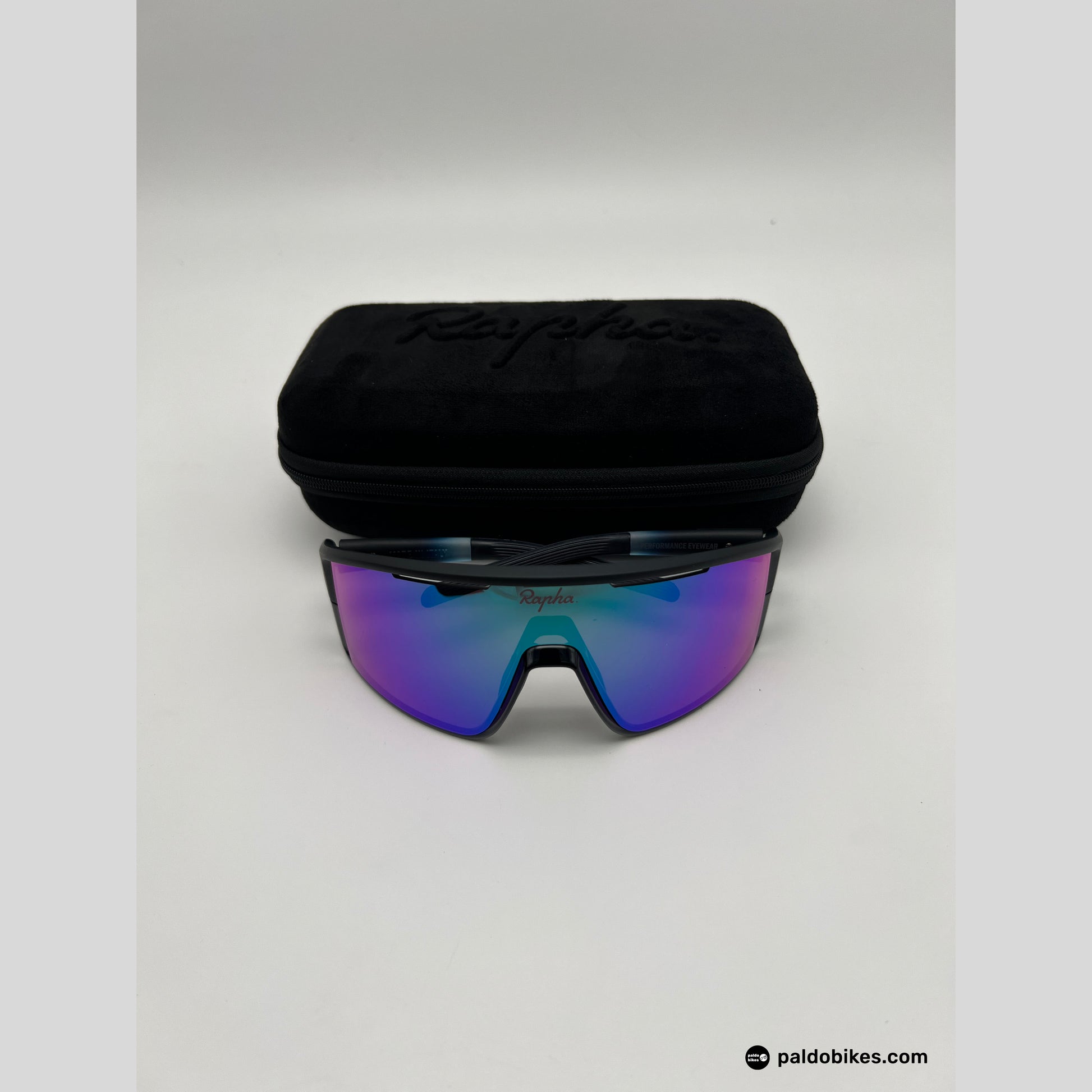Rapha Pro Team Full Frame Glasses - Dark Navy / Purple Green Lens - Paldo Bikes Cavite