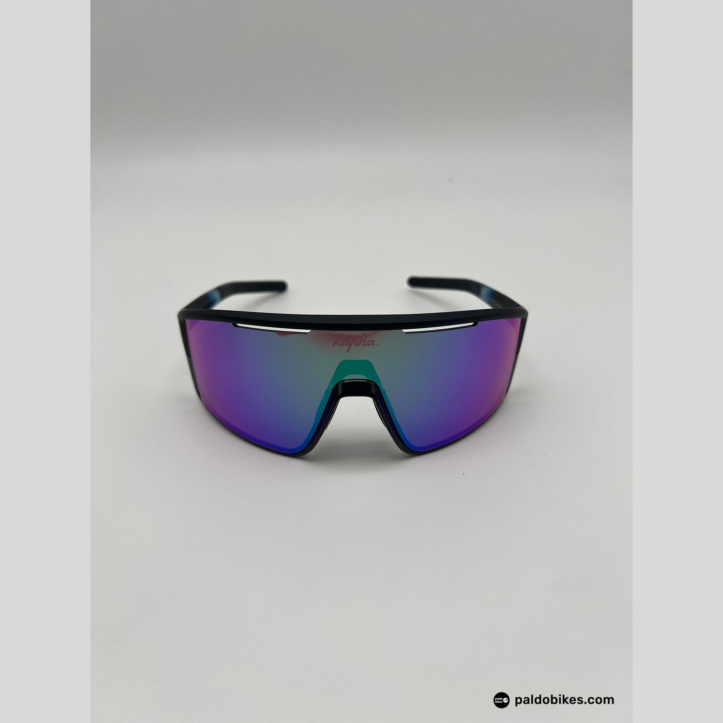 Rapha Pro Team Full Frame Glasses - Dark Navy / Purple Green Lens - Premium Cycling Gear Paldo Bikes