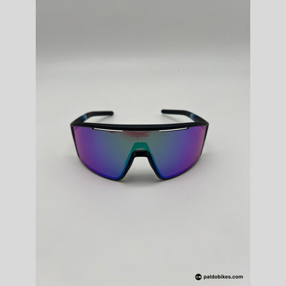 Rapha Pro Team Full Frame Glasses - Dark Navy / Purple Green Lens - Premium Cycling Gear Paldo Bikes