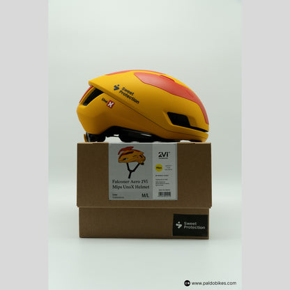 m-l - Sweet Protection Falconer Aero 2Vi Mips Helmet - Uno-X Mobility Team Edition - Premium Cycling Gear Paldo Bikes