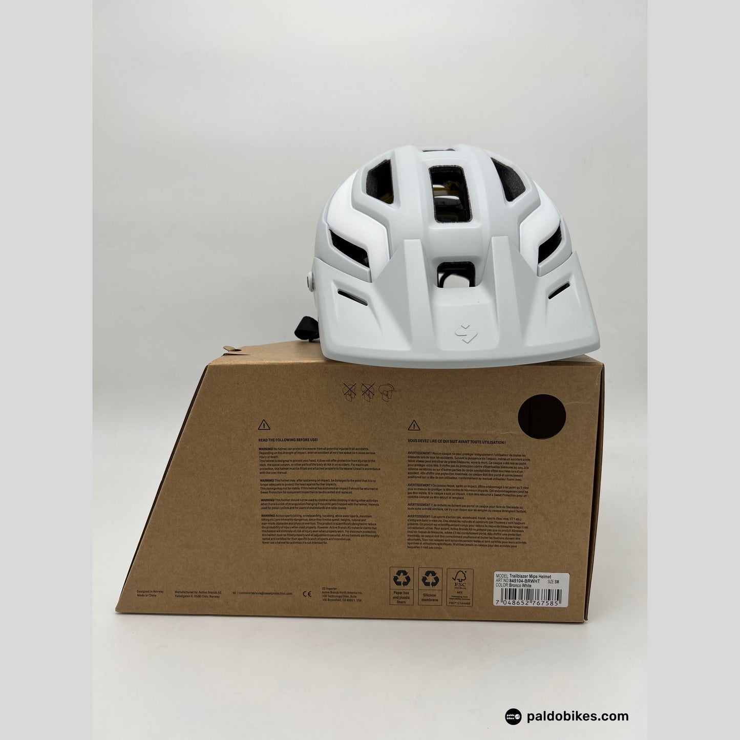 s-m - Sweet Protection Trailblazer Mips Helmet - Bronco White - Premium Cycling Gear Paldo Bikes