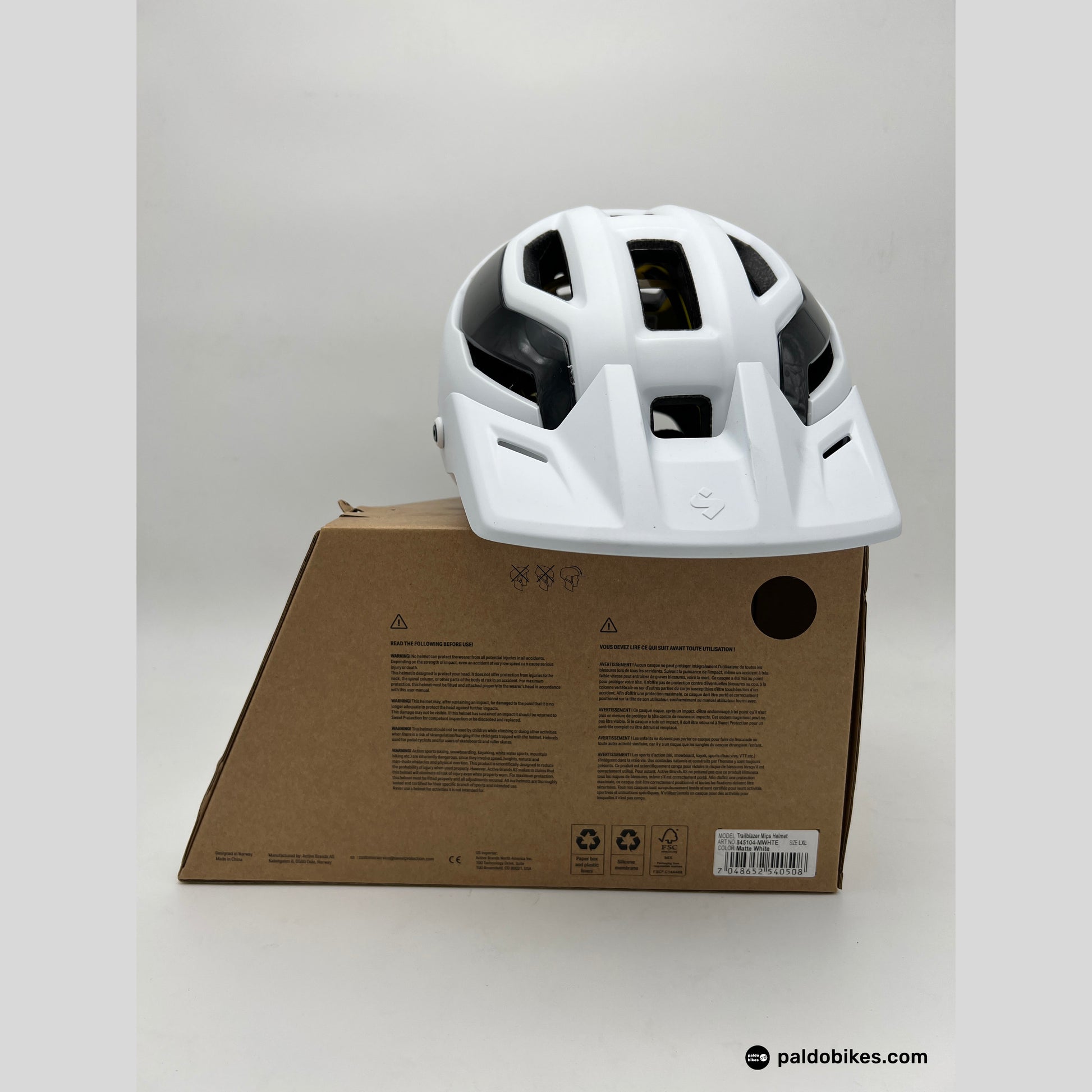 s-m - Sweet Protection Trailblazer Mips Helmet - Matte White - Paldo Bikes Shop Bacoor Cavite