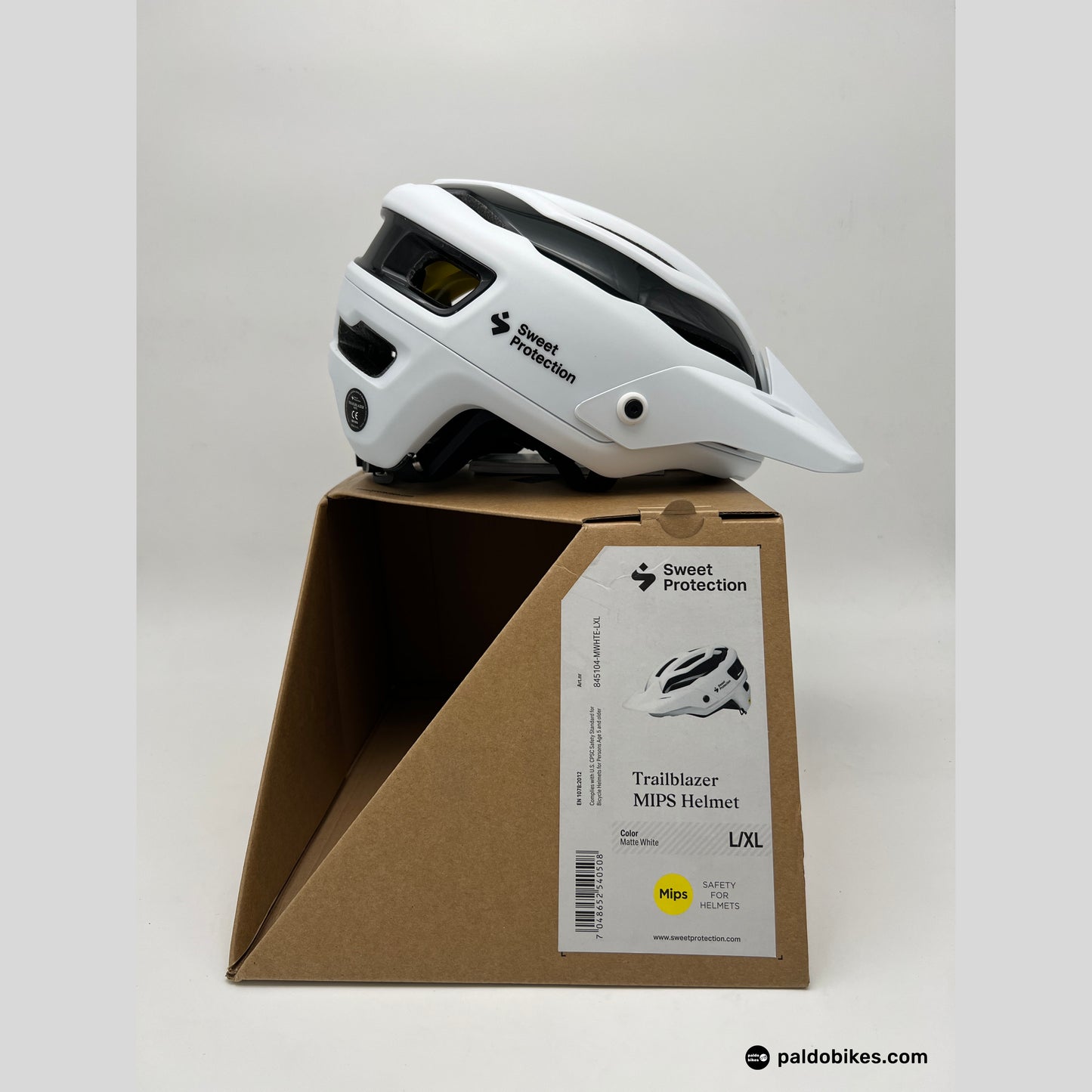 m-l - Sweet Protection Trailblazer Mips Helmet - Matte White - Premium Cycling Gear Paldo Bikes