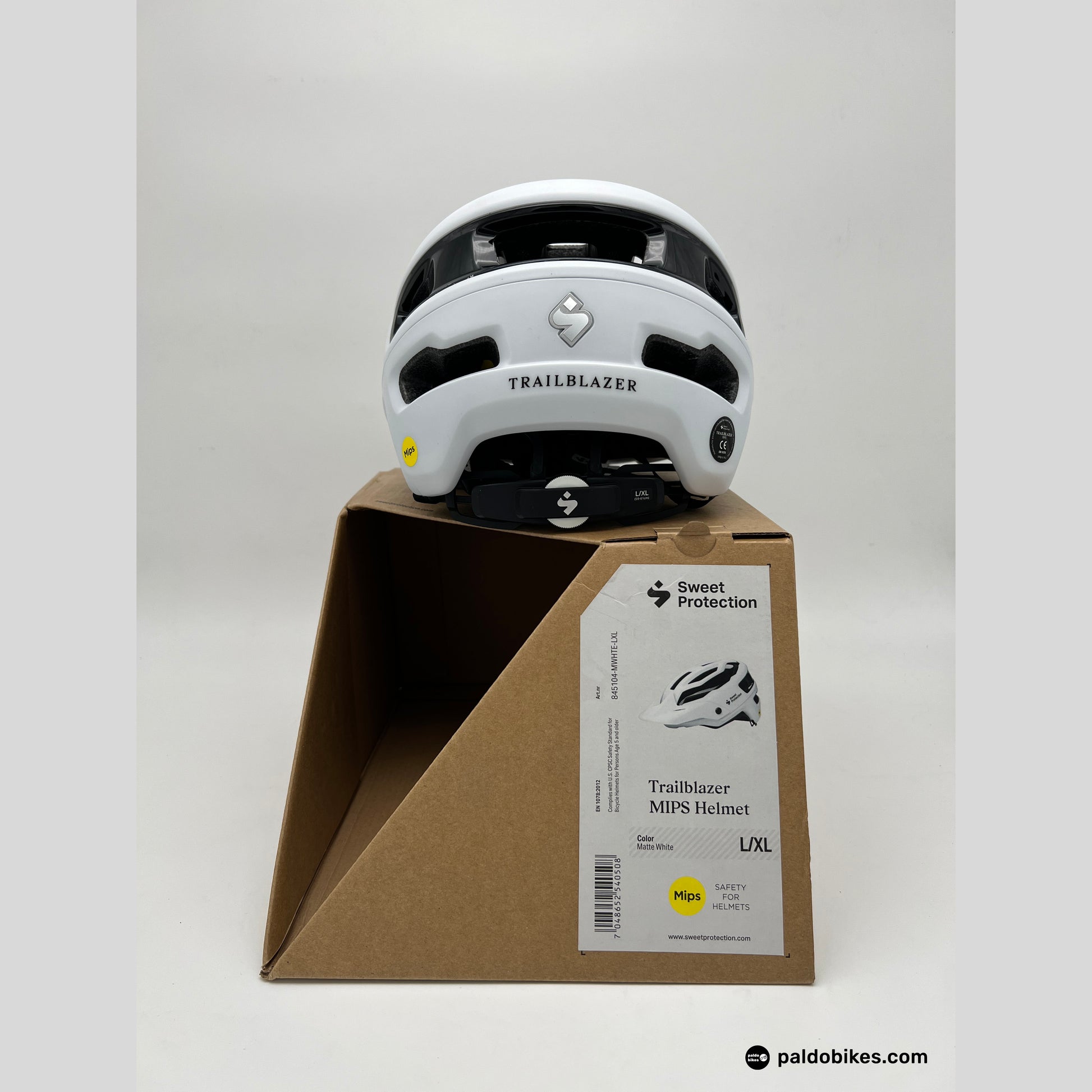 l-xl - Sweet Protection Trailblazer Mips Helmet - Matte White - Authentic Road Cycling Gear Paldo Bikes Cavite